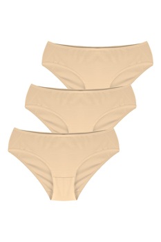 Penti, Set de chiloti - 3 perechi, Maro nisip Penti, Set de chiloti - 3 perechi, Maro nisip