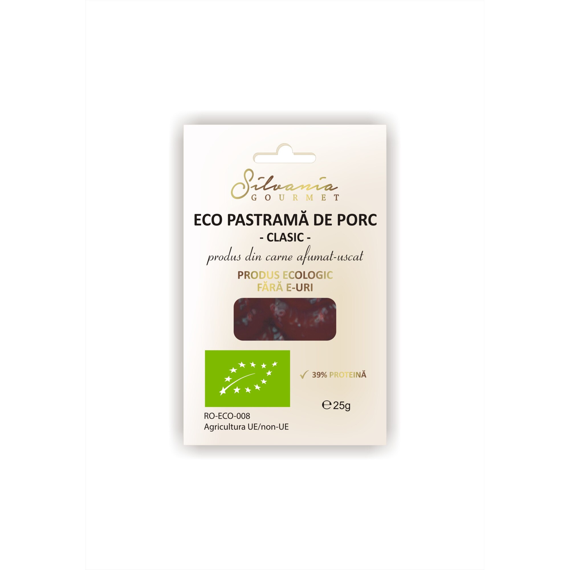 Eco Pastrama de porc - clasic, Silvania Gourmet, 25g