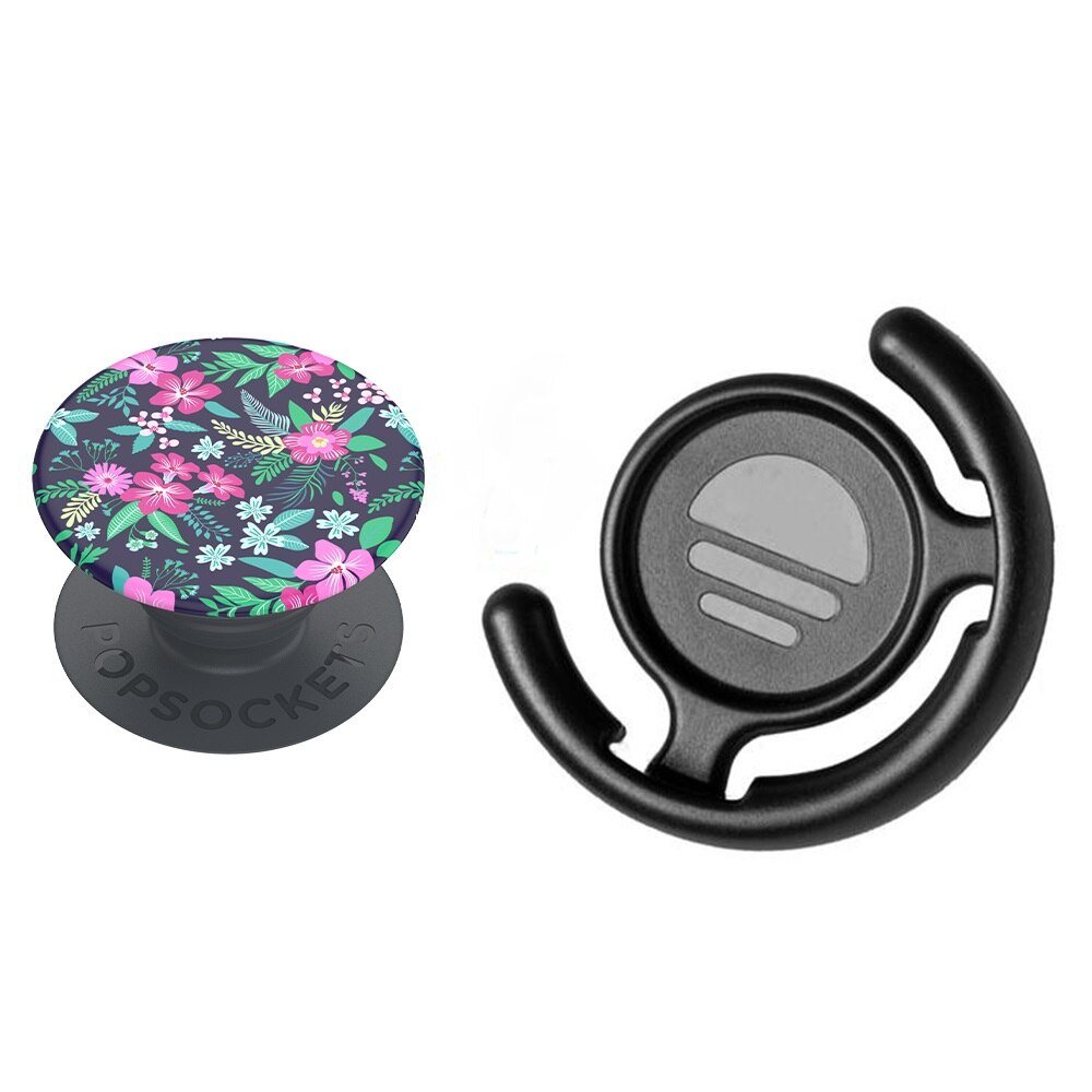 Set Suport Universal pentru telefon PopSockets Basic Floral Chill si Suport pentru masina