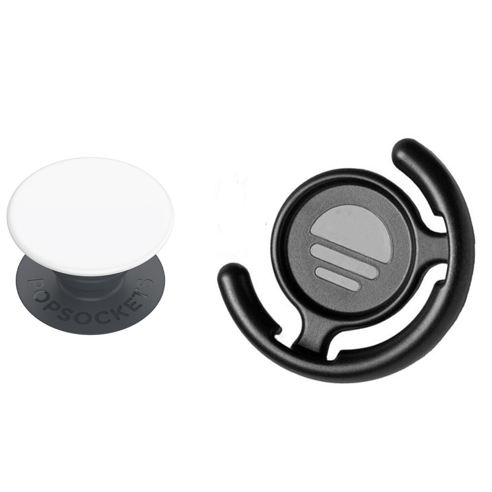 Set Suport Universal pentru telefon PopSockets Basic White si Suport pentru masina