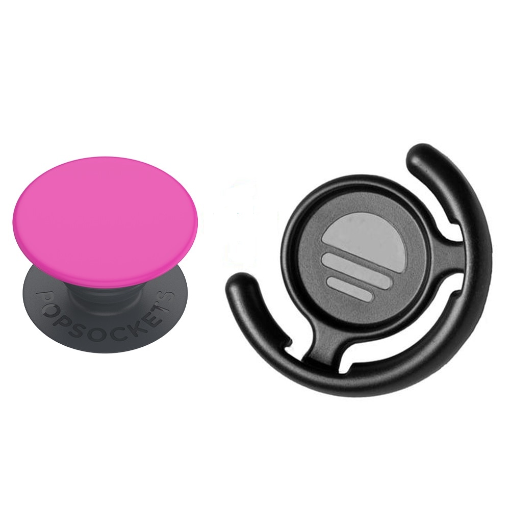 Set Suport Universal pentru telefon PopSockets Basic Magenta si Suport pentru masina