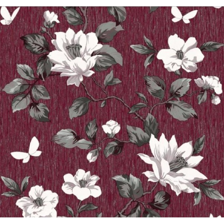 Tapet DEGRETS 1485 hartie Taisiya bordo, 0.53m x 10.05m, 5.3 mp