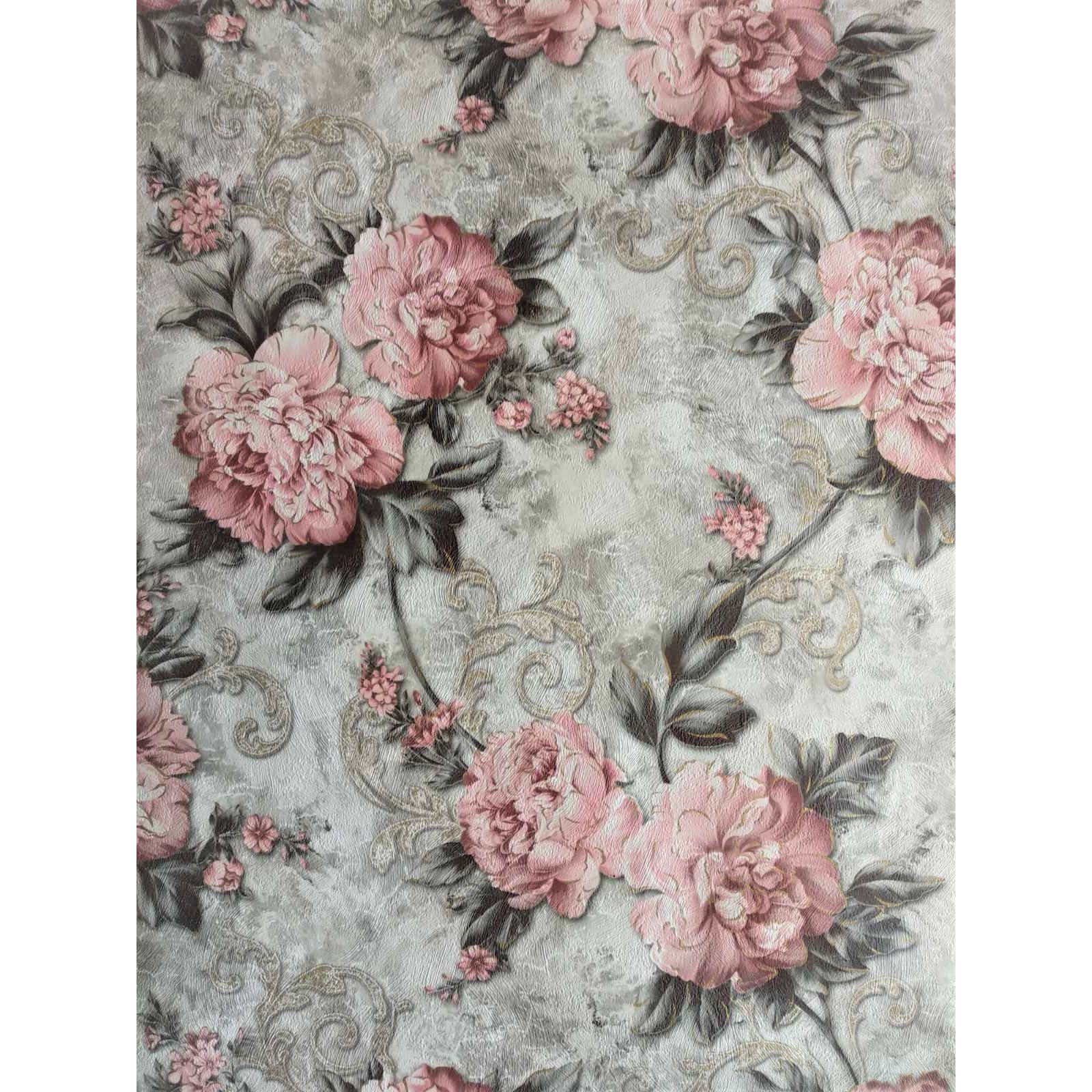 Tapet DEGRETS 451-11 duplex Bujor rosu, 0.53m x 10.05m, 5.3 mp