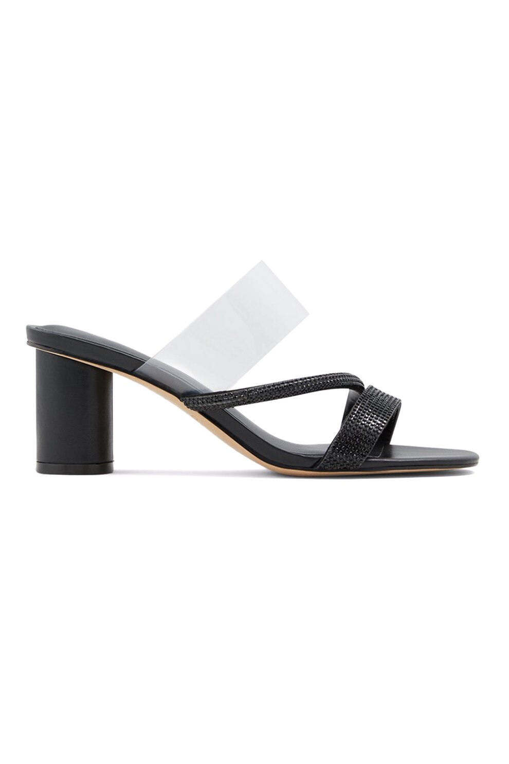 Aldo, Papuci cu toc, de piele ecologica Muralis, Negru, 40