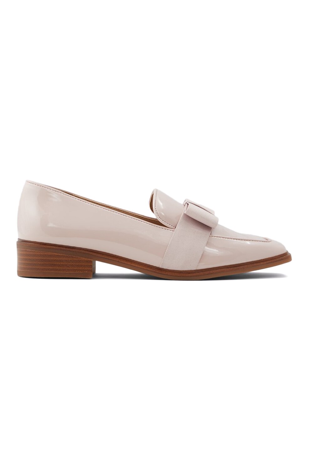 Aldo, Pantofi loafer de piele ecologica cu varf patrat Hairalle, Piersica, 40