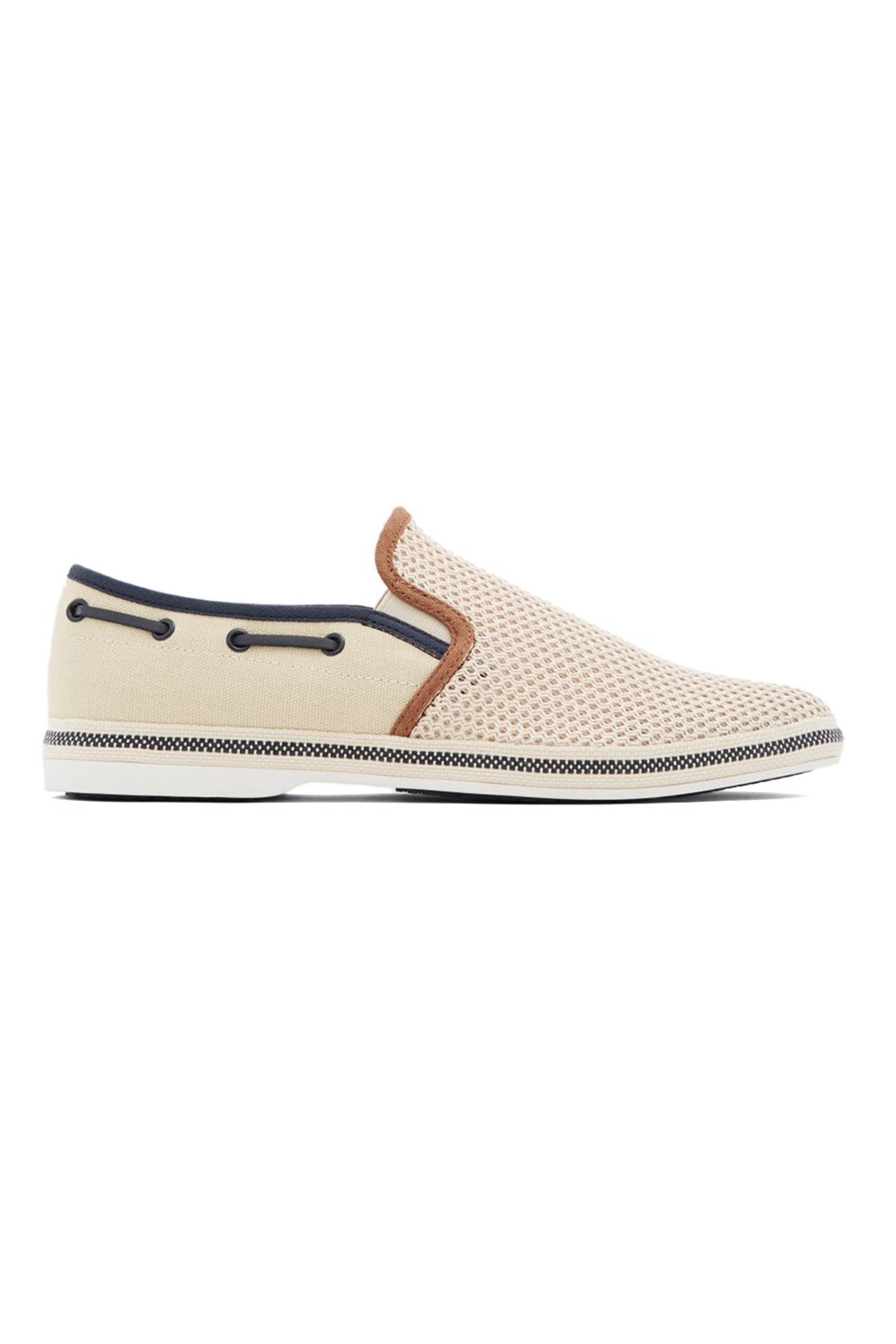 Aldo, Pantofi slip on Carufel, maro nisip, bleumarin, maro caramel