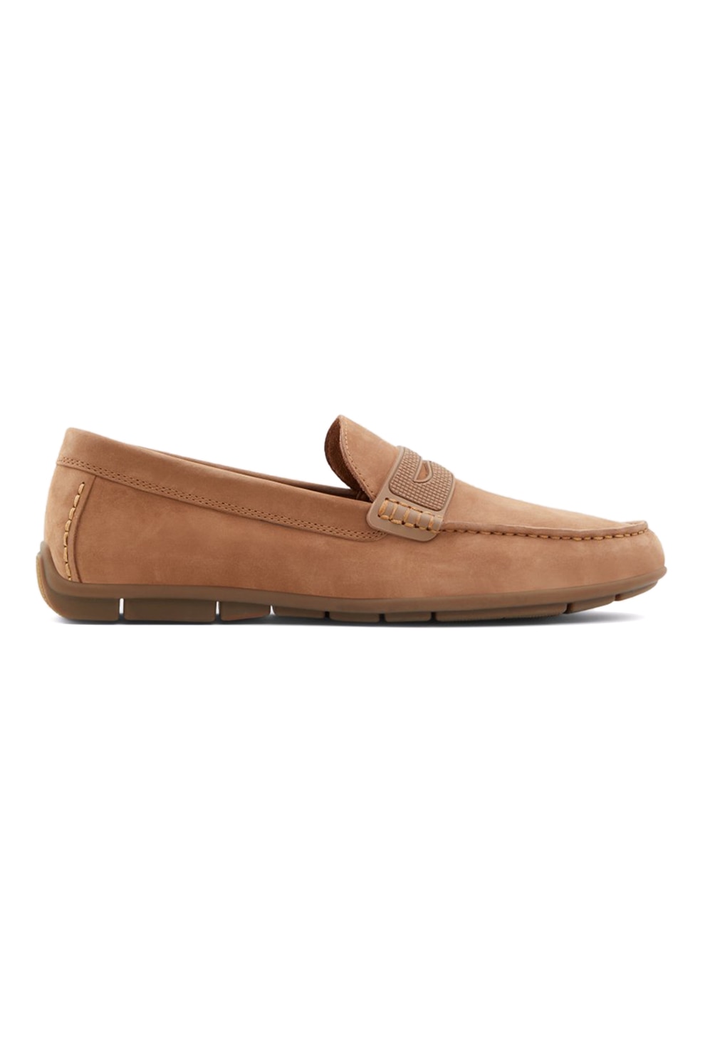 Aldo, Pantofi loafer de piele intoarsa Kennigoflex, Maro caramel