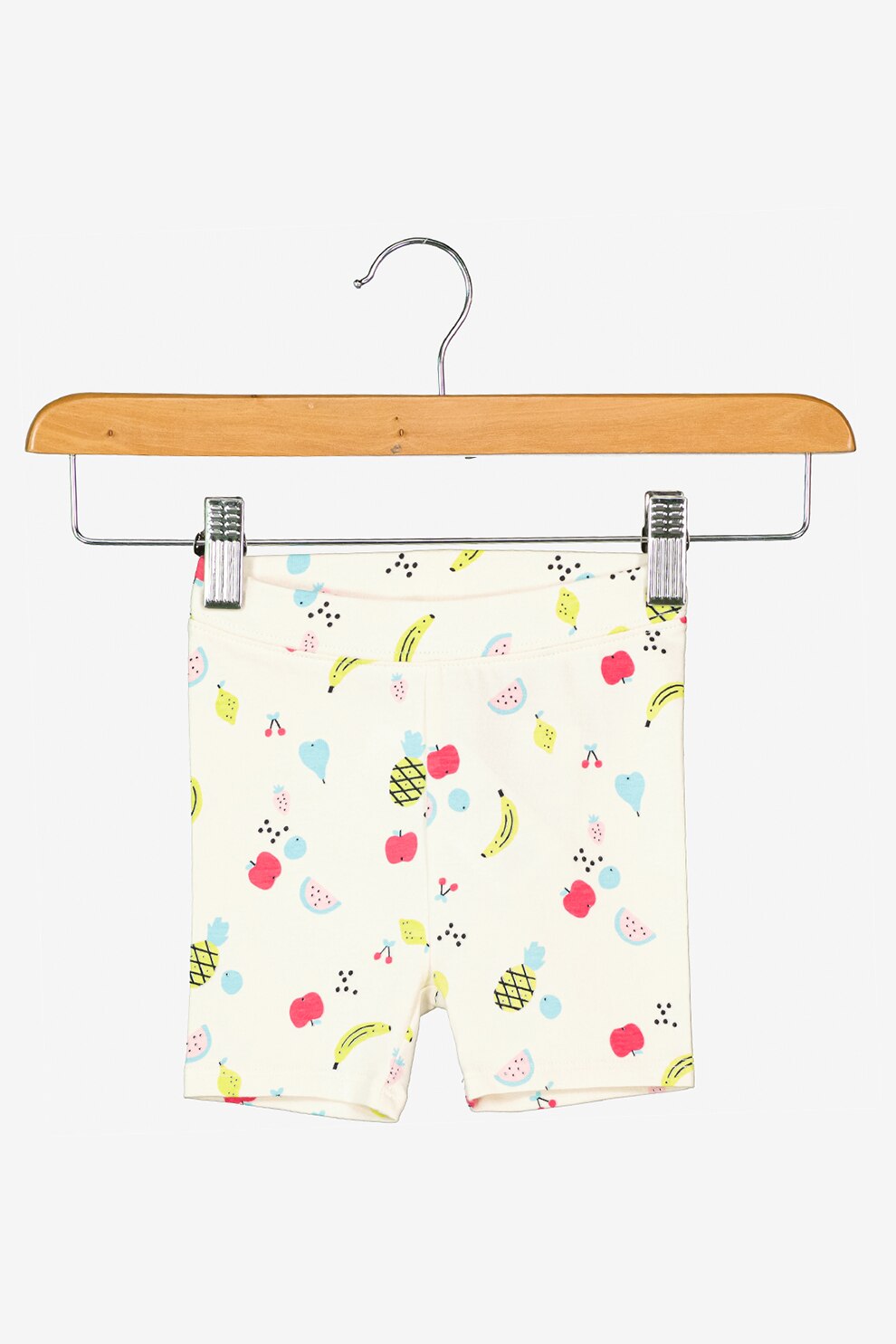 GAP, Colanti scurti cu talie elastica, Alb/Negru/Verde fistic