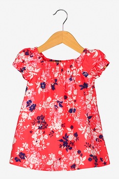 GAP, Rochie cu imprimeu floral si croiala A, Rosu/Bleumarin/Alb GAP, Rochie cu imprimeu floral si croiala A, Rosu/Bleumarin/Alb