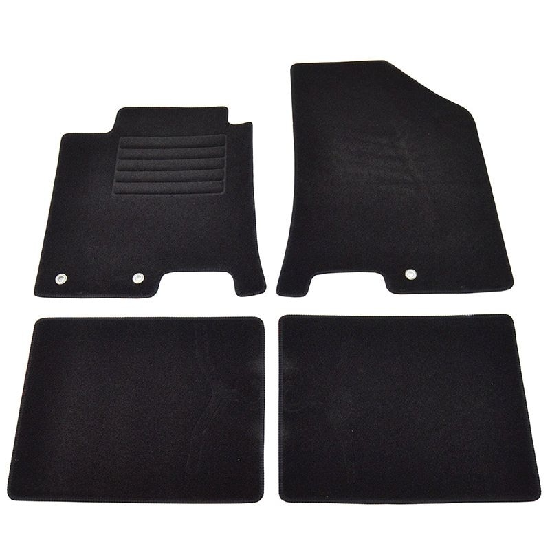 Set covorase AutoLux, mocheta, pentru Hyundai I40 2011-, negru, 4 buc
