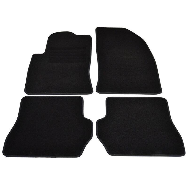 Set covorase AutoLux, mocheta, pentru Ford Fiesta 5 5/2002-8/2008 (3/5 usi)/Fiesta 6 9/2008-2/2011, negru, 4 buc