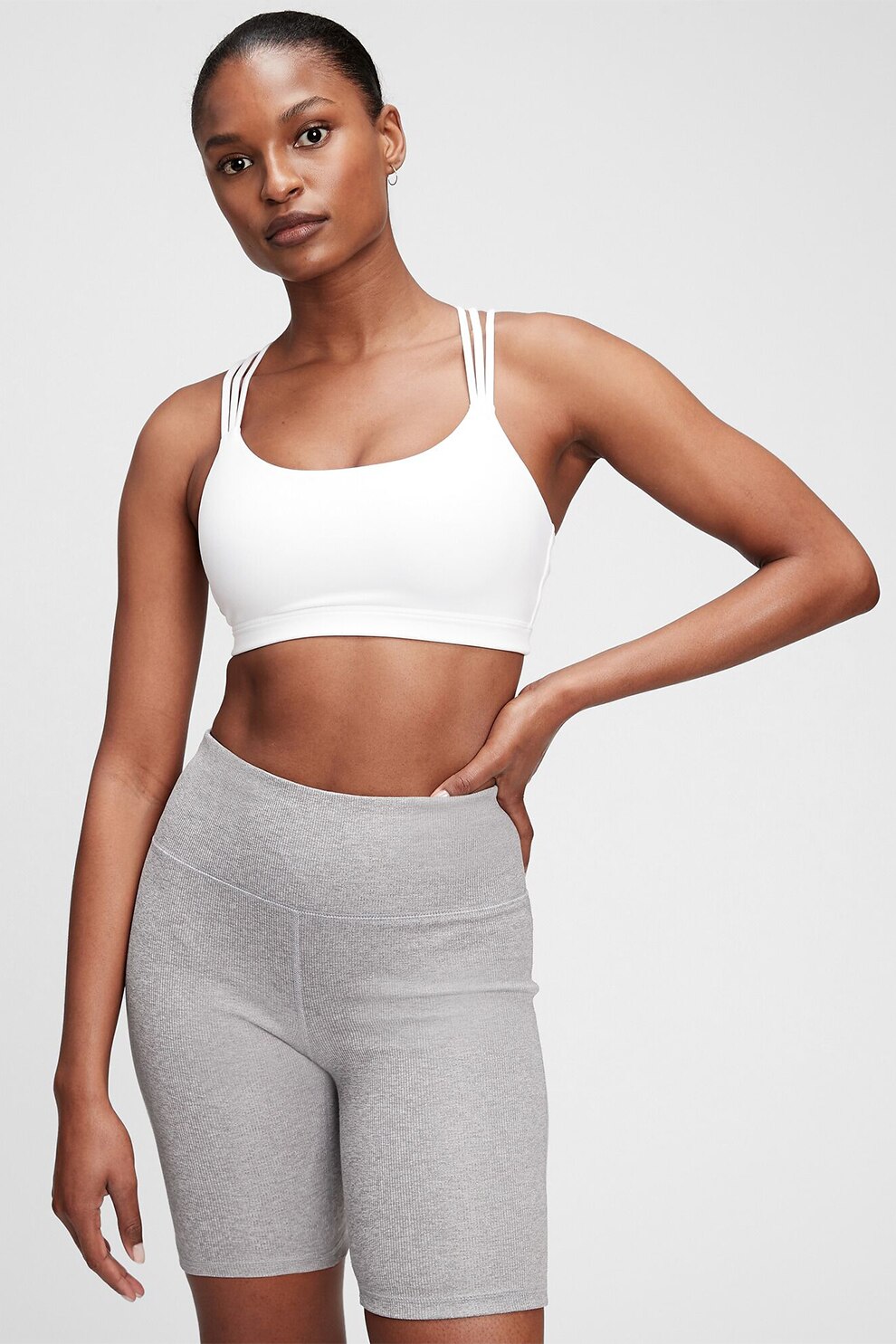 GAP, Bustiera cu bretele incrucisate pe spate, Alb