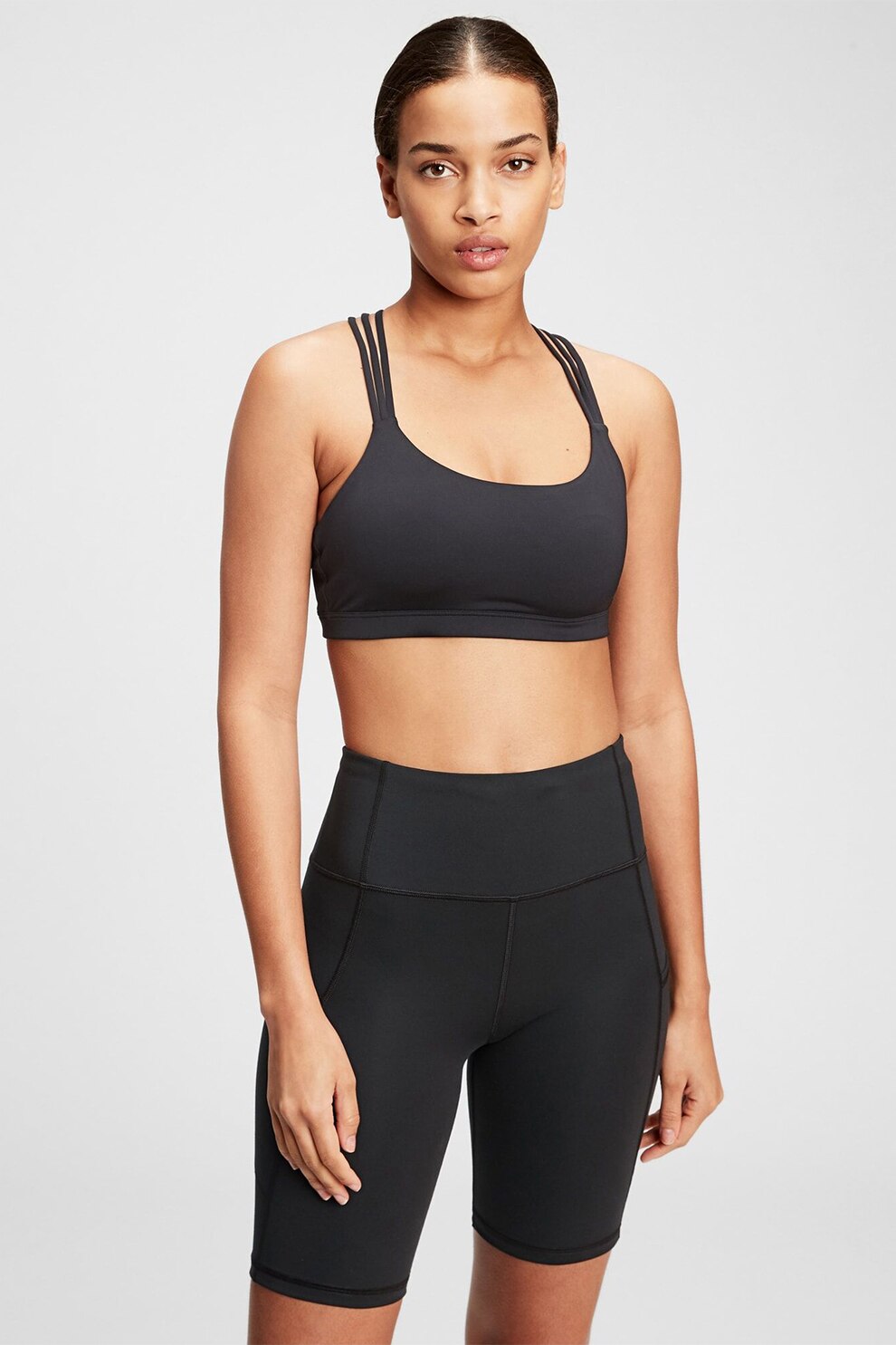 GAP, Bustiera cu bretele incrucisate pe spate, Negru