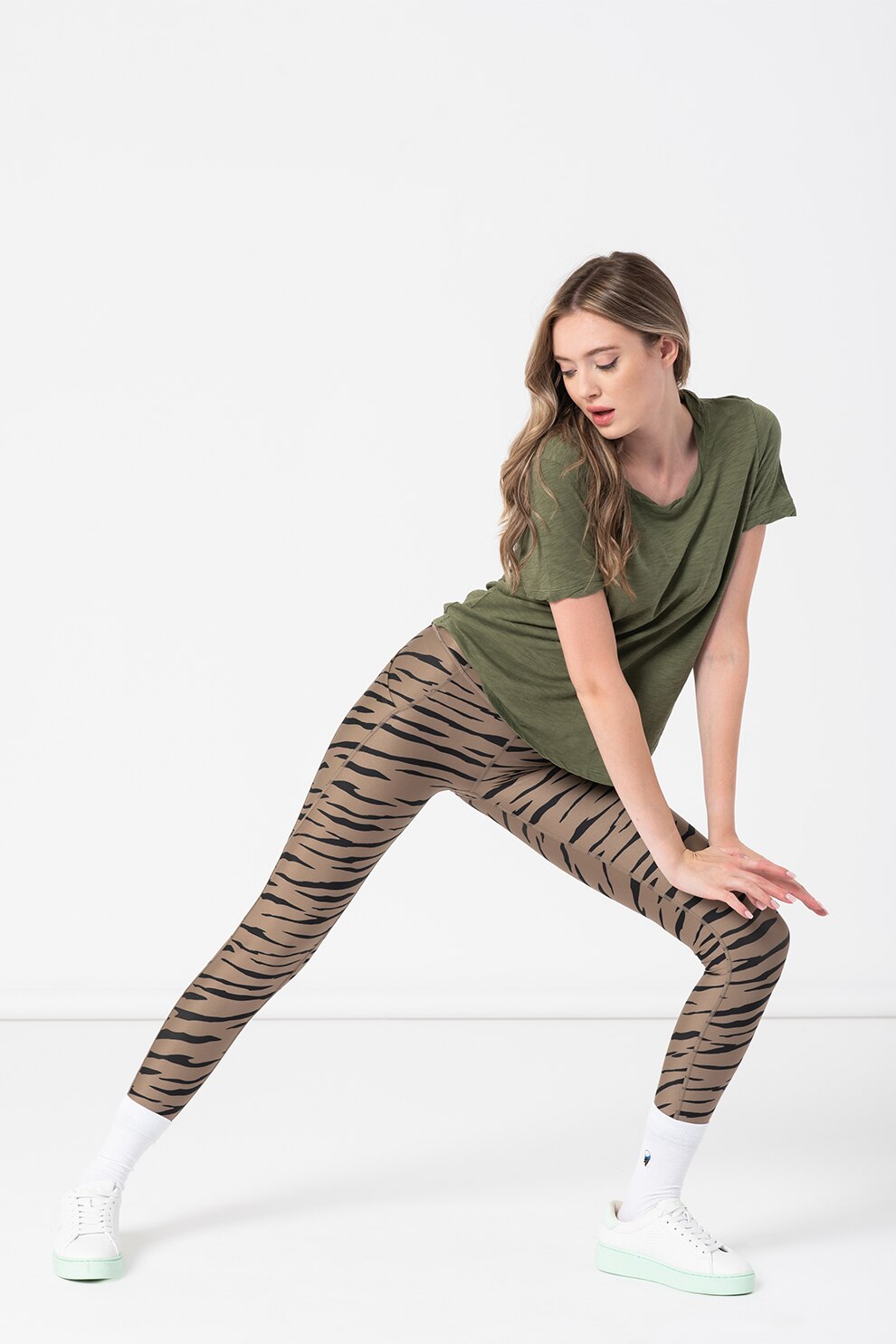 GAP, Colanti cu talie inalta, Negru/Maro