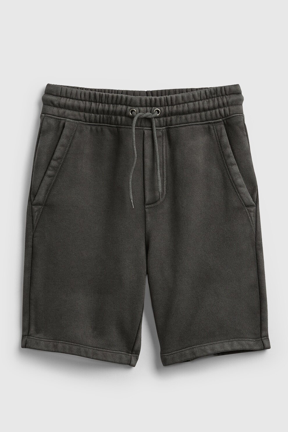 GAP, Pantaloni scurti cu snur de ajustare in talie, Gri inchis