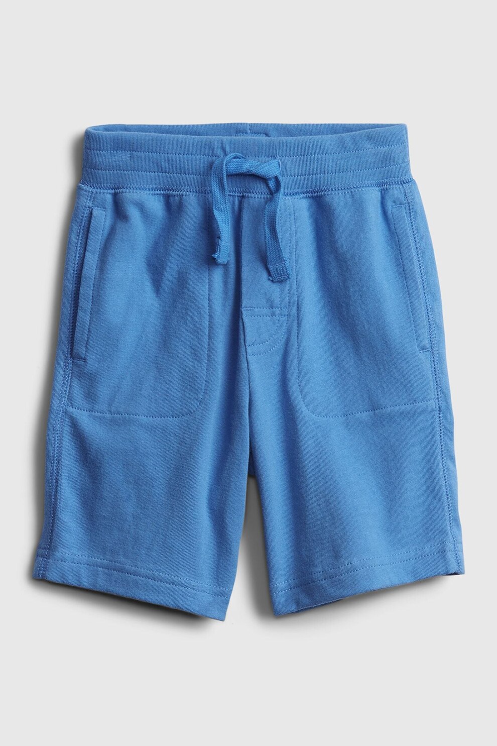 GAP, Bermude de bumbac cu snur de ajustare in talie, Albastru deschis