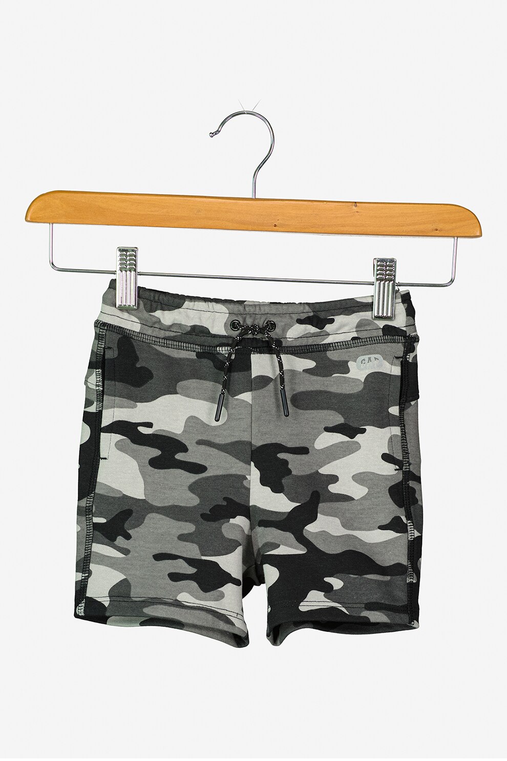 GAP, Pantaloni scurti de jerseu cu snur in talie, Gri