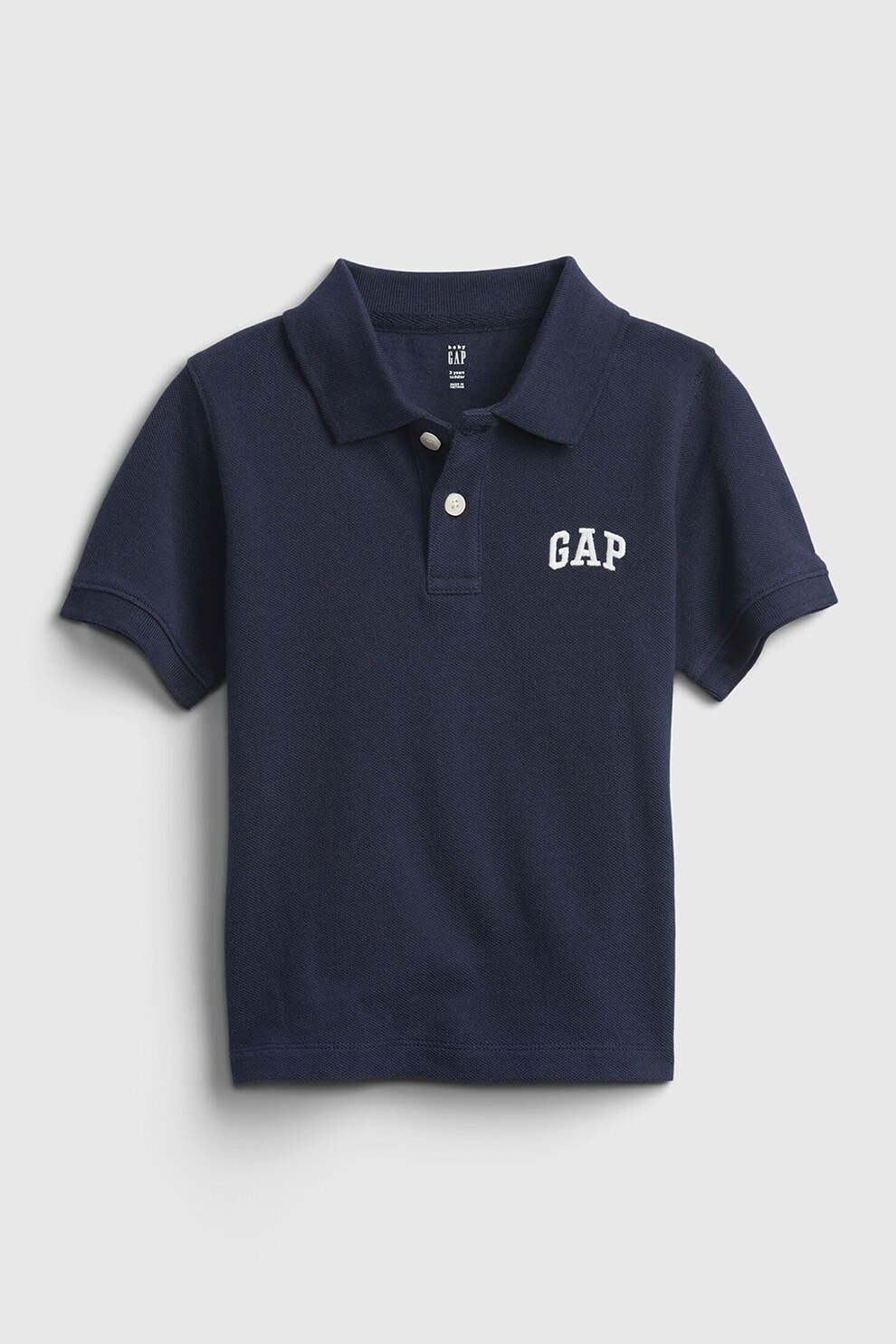 GAP, Tricou polo din bumbac pique, Bleumarin inchis