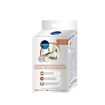 Set curatare si decalcifiere(4 plicuri curatare si 4 plicuri decalcifiere) cafetierele Whirlpool Set curatare si decalcifiere(4 plicuri curatare si 4 plicuri decalcifiere) cafetierele Whirlpool