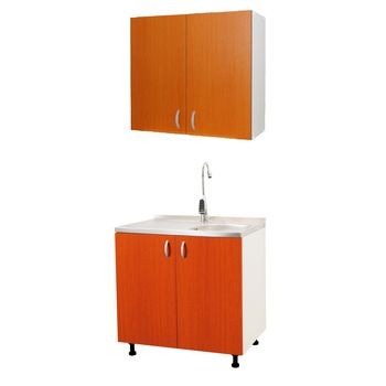 Set masca chiuveta si dulap bucatarie Badenmob , 80cm , Cires Set masca chiuveta si dulap bucatarie Badenmob , 80cm , Cires