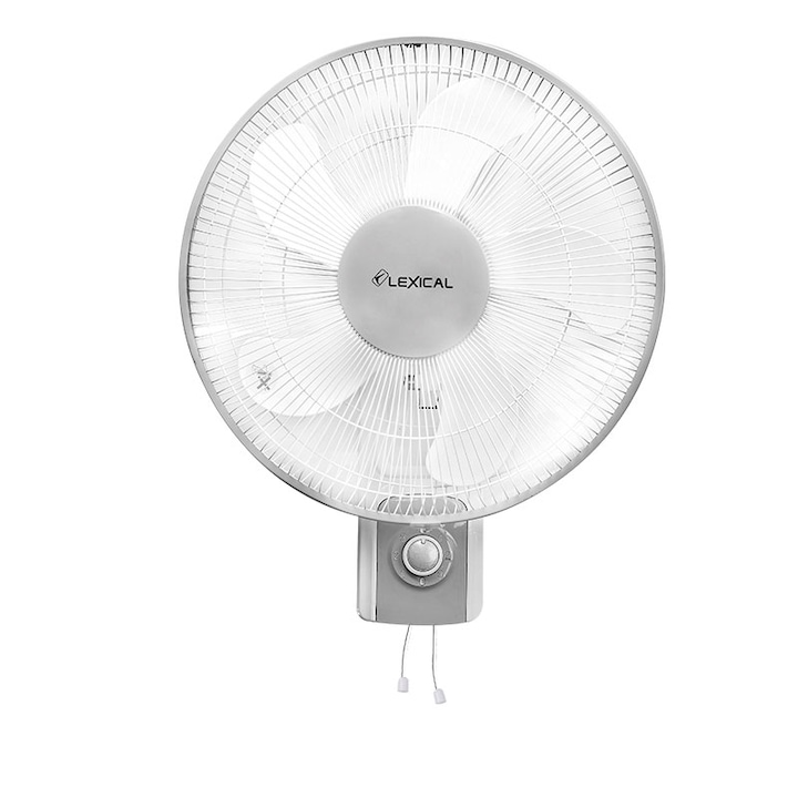 Ventilator de perete, Lexical, LWF-7201-8, 16'', Alb/Gri