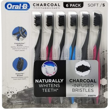 Set 6x Periute de Dinti, Oral-B, CrossAction cu Carbune Activ, Albeste Dintii in Mod Natural, Soft Set 6x Periute de Dinti, Oral-B, CrossAction cu Carbune Activ, Albeste Dintii in Mod Natural, Soft