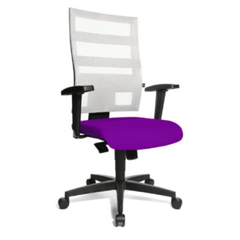 Scaun de birou TopStar X-Pander, manere reglabile, alb-violet Scaun de birou TopStar X-Pander, manere reglabile, alb-violet