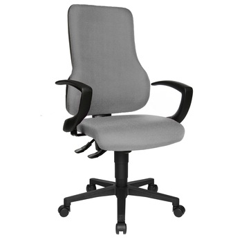 Scaun de birou TopStar TopPoint, manere reglabile, negru-gri Scaun de birou TopStar TopPoint, manere reglabile, negru-gri