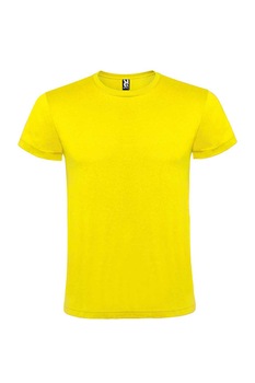 Tricou uni simplu, bumbac 100%, Roly, model ATOM, Galben Tricou uni simplu, bumbac 100%, Roly, model ATOM, Galben