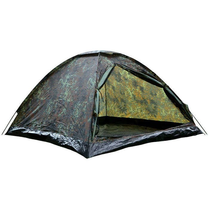 Cort pentru 3 persoane, MIL-TEC IGLOO, 210x210x130cm, Poliester, Kaki