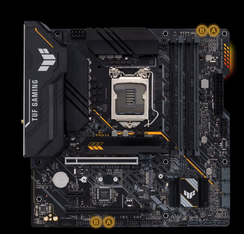 Placa de baza ASUS TUF GAMING B560M-PLUS WIFI, Socket 1200 - eMAG.ro