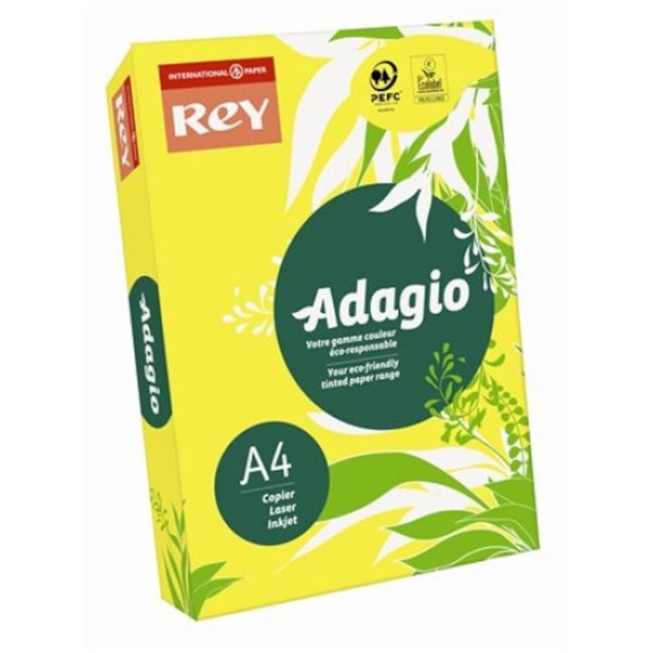 Rey "Adagio" 160 g A4 színes másolópapír, intenzív sárga
