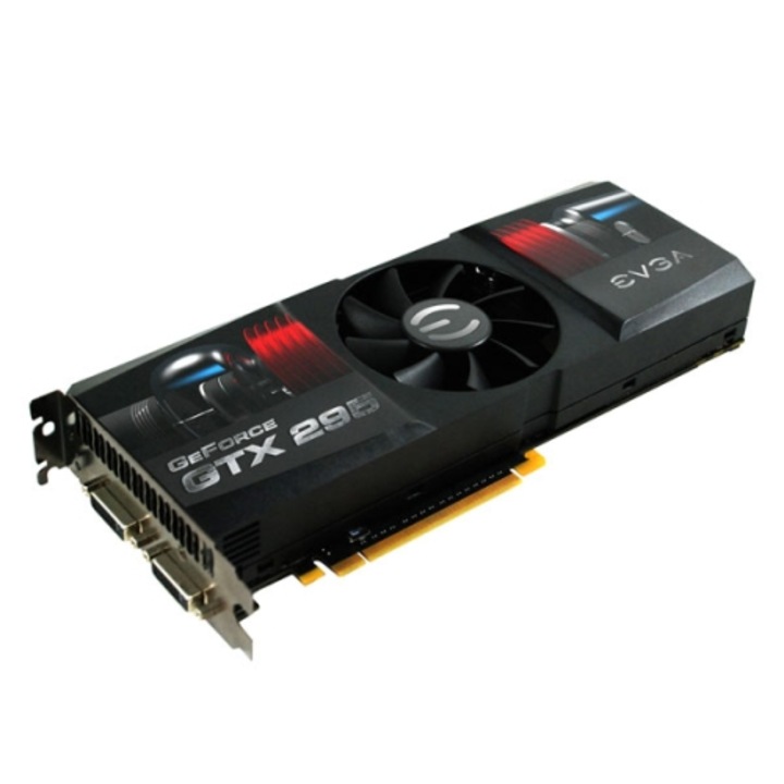 Placa video eVGA nVidia GeForce GTX 295, 1792MB, GDDR3, 896bit, SLI, PCI-E