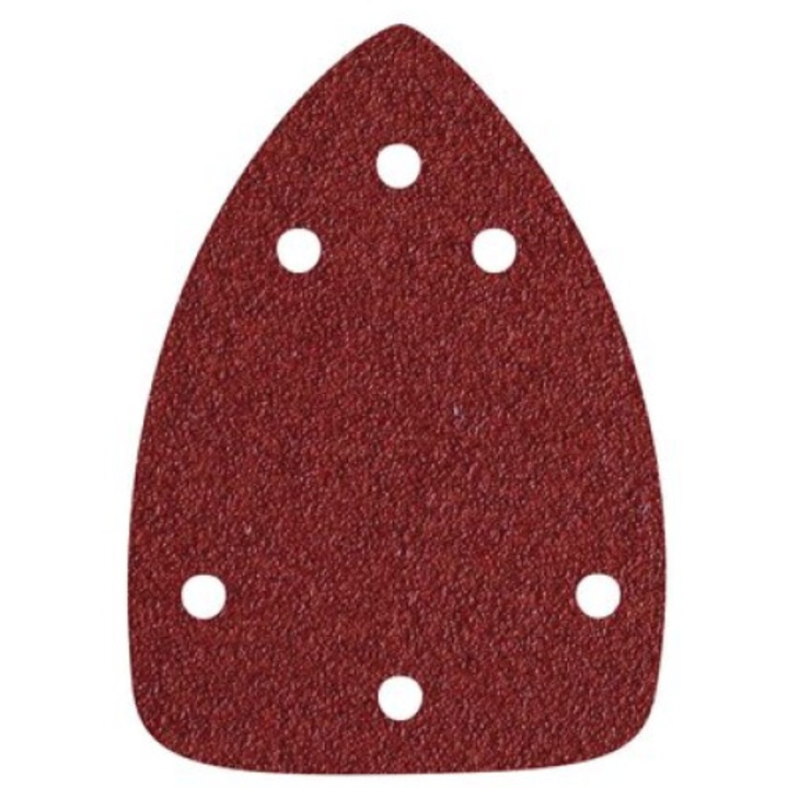 Extol 245120 delta csiszolópapír, lyukas készlet 10db-os, 97x140mm-es