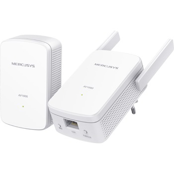 Kit Adaptor Powerline Mercusys MP510 KIT, AV1000 Gigabit, 2 antene Wi-Fi Kit Adaptor Powerline Mercusys MP510 KIT, AV1000 Gigabit, 2 antene Wi-Fi