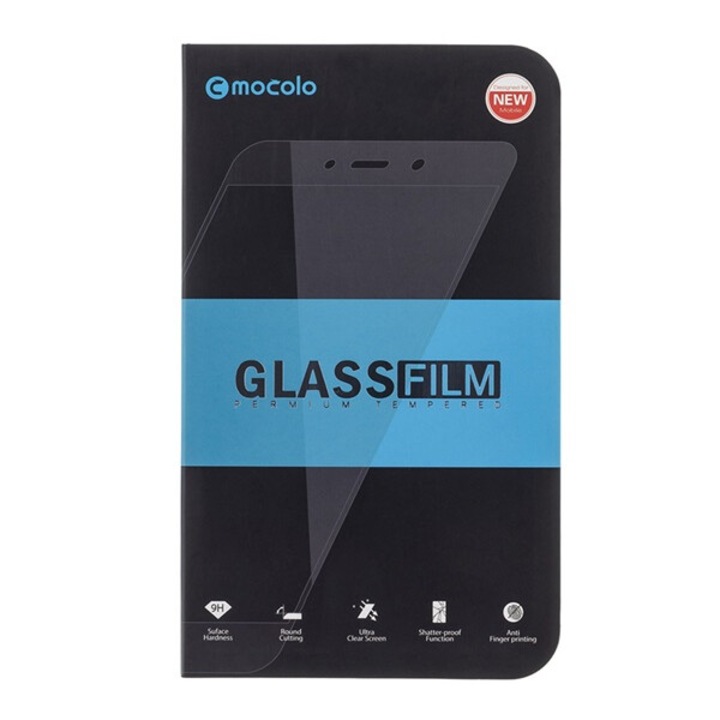 Mocolo képernyővédő üveg, 5d, full glue, 0.3mm, 9h, fekete, kompatibilis: Realme C25Y / C21Y
