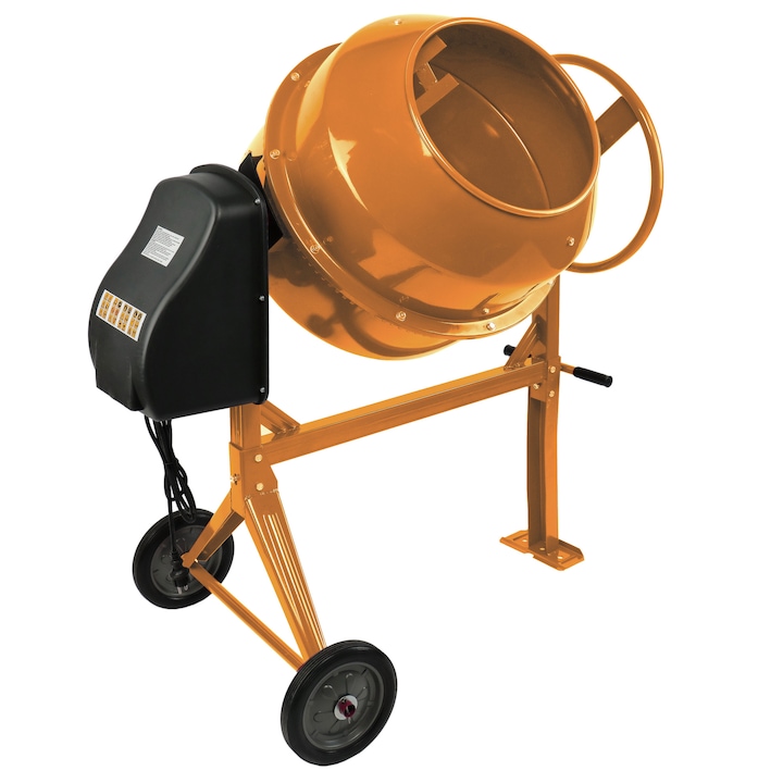 Бетонобъркачка Steinhaus PRO-CM180, 850 W, Полупрофесионална, 180 л, Чугунен венец