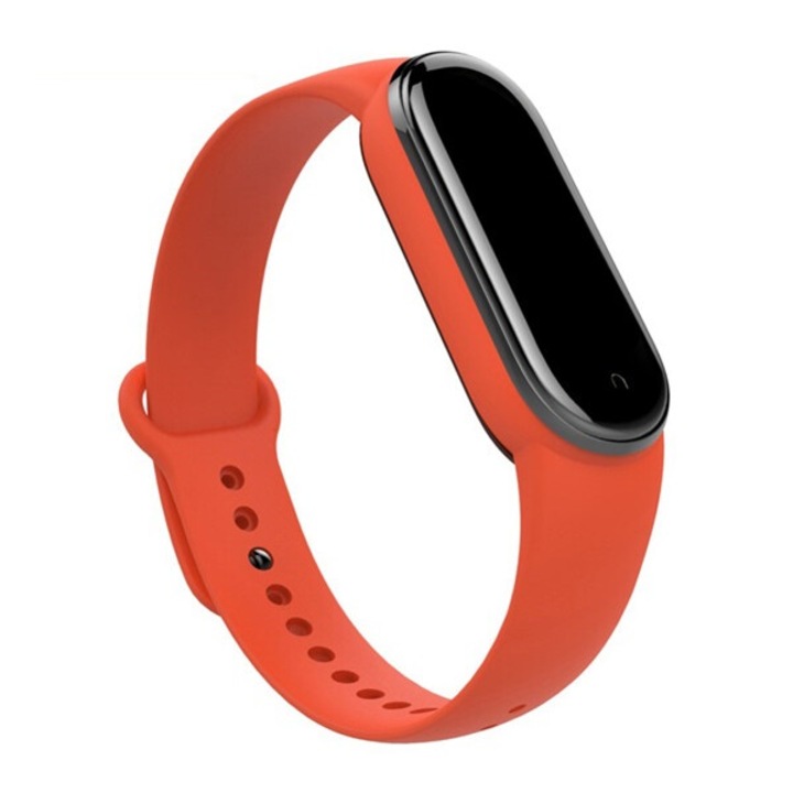 Gigapack Xiaomi Mi Band pótszíj, szilikon, állítható, narancs