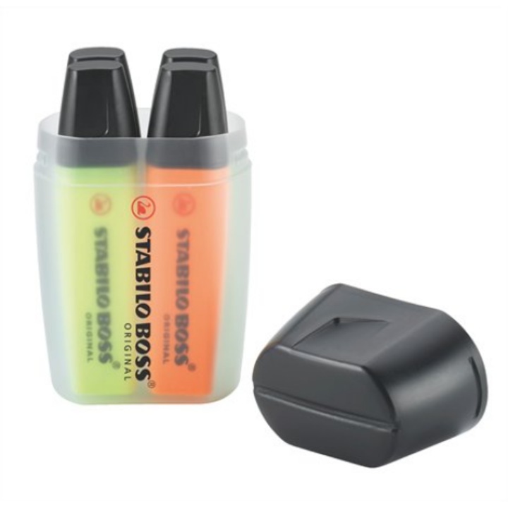 STABILO BOSS ORIGINAL szövegkiemelő 5 dB Vésőhegyű Többszínű (7004-3)