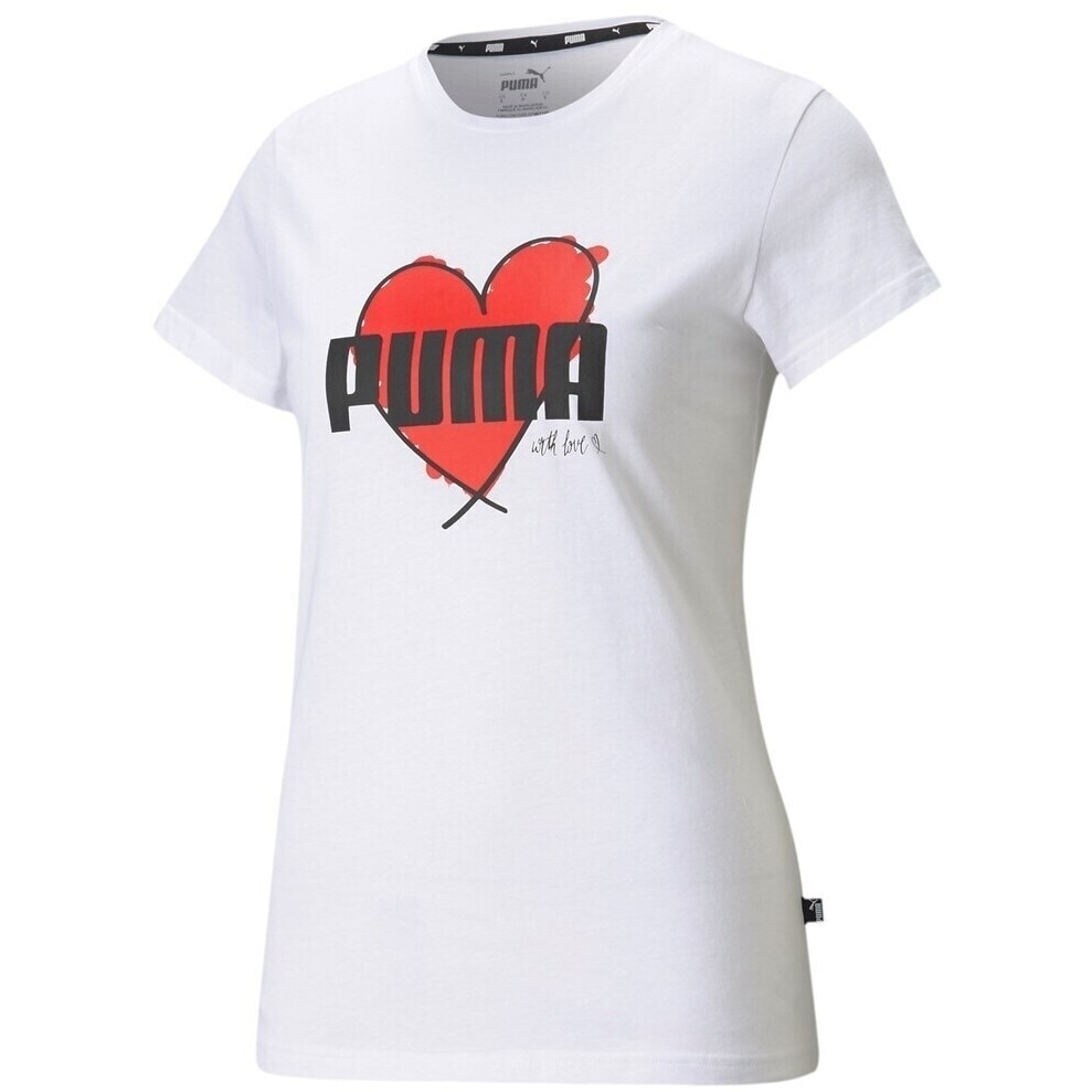 Tricou Puma Heart, Alb