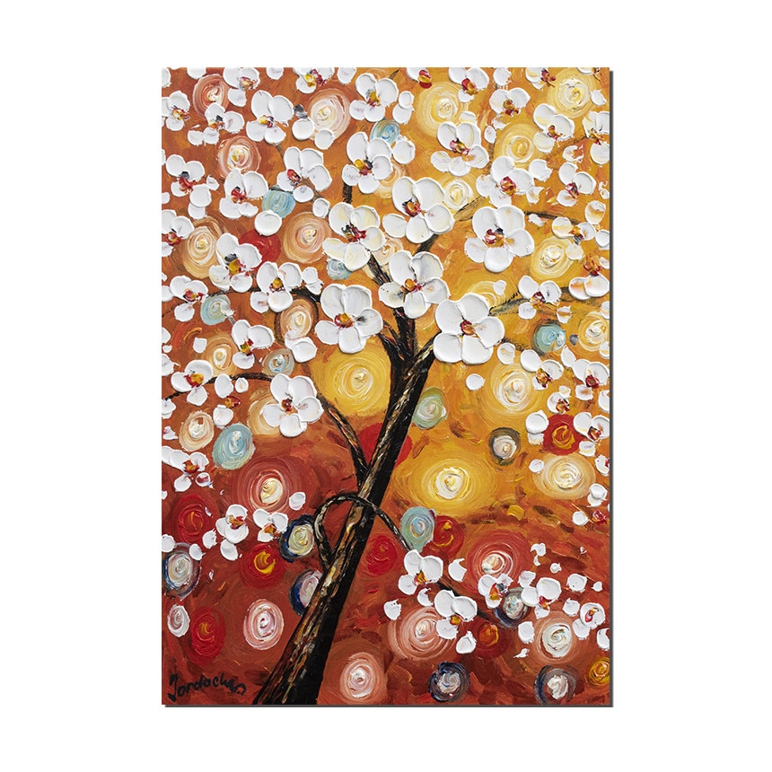 Tablou pictat manual, Artnova - Viata (6) - 70x50cm ulei pe panza in relief, efect 3D