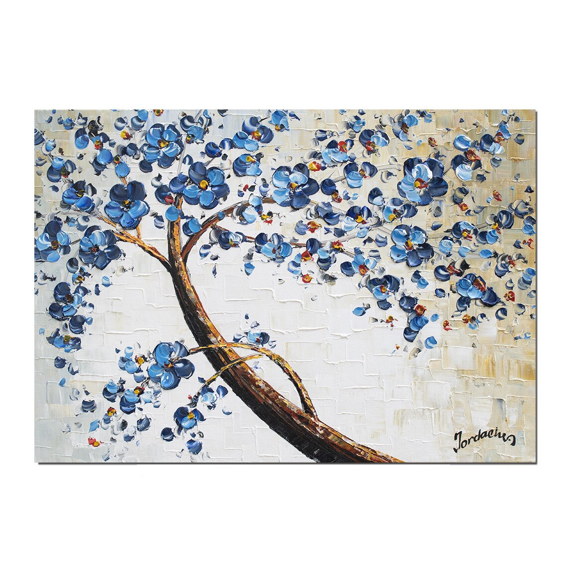 Tablou pictat manual, Artnova - Viata (5) - 70x50cm ulei pe panza in relief, efect 3D