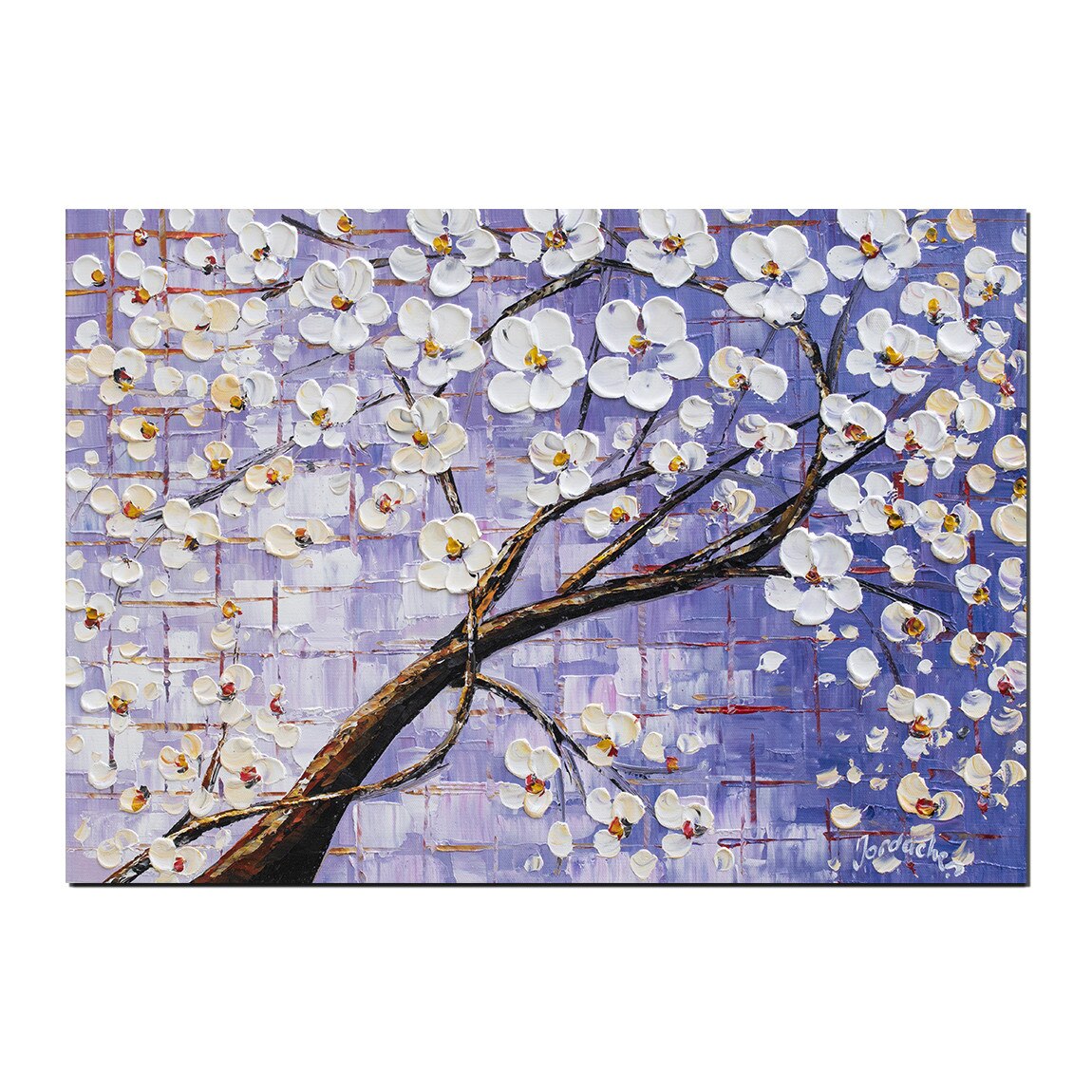 Tablou pictat manual, Artnova - Viata (10) - 70x50cm ulei pe panza in relief, efect 3D