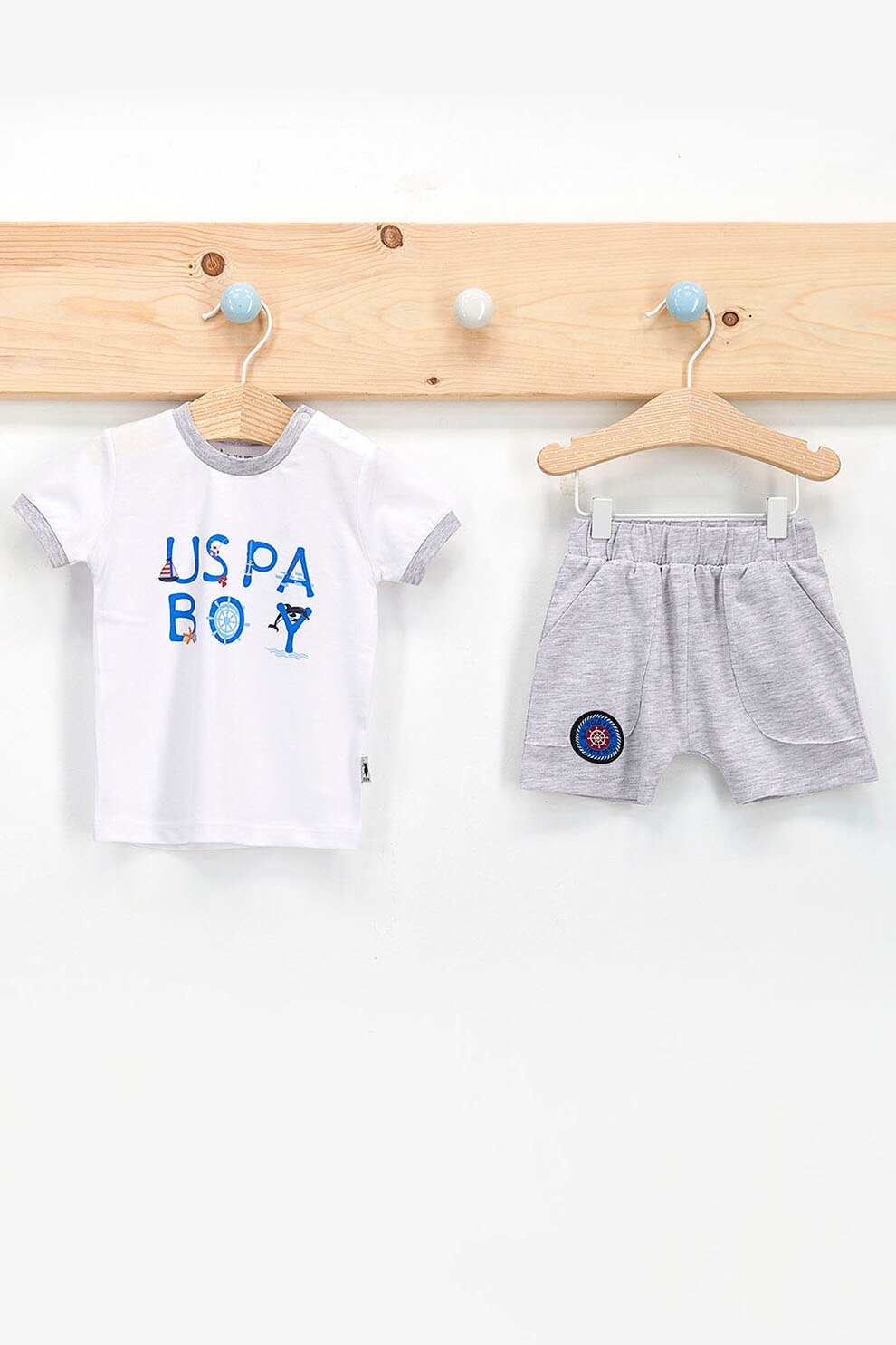 U.S. Polo Assn., Set de imbracaminte de bumbac 