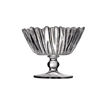 Bomboniera din sticla cu picior de culoare transparenta Pasabahce Aurora 95833 Bomboniera din sticla cu picior de culoare transparenta Pasabahce Aurora 95833