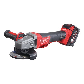 Polizor unghiular pe acumulator Milwaukee M18 CAG125XPDB-502X, 18 V, 125 mm diametru disc, M 14 , 8500 RPM, acumulator, incarcator Polizor unghiular pe acumulator Milwaukee M18 CAG125XPDB-502X, 18 V, 125 mm diametru disc, M 14 , 8500 RPM, acumulator, incarcator