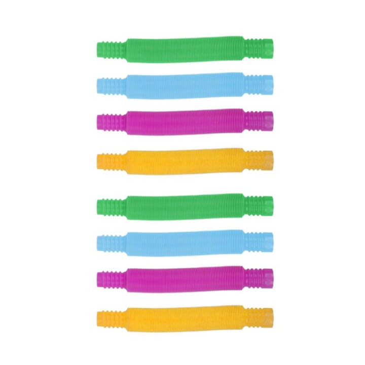 OEM Pop Tubes Zenuk stresszoldó érzékszervi játék, 8 db, többszínű