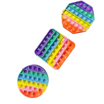 Set 3 x Jucarii POP IT!, Antistres, din silicon, Forme diferite, Multicolor - Vision® POP IT Set 3 x Jucarii POP IT!, Antistres, din silicon, Forme diferite, Multicolor - Vision® POP IT
