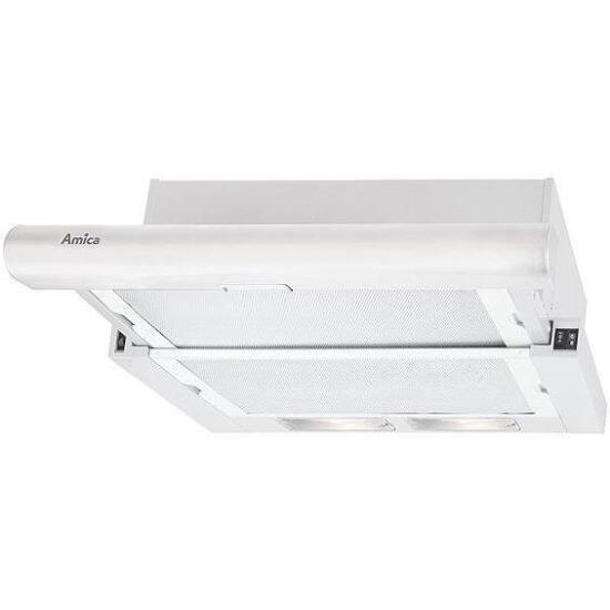 Hota incorporabila telescopica Amica OTS625 WH, putere absorbtie 370 mc/h, 2 motoare, 60 cm, Alb