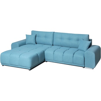 Coltar extensibil CD Sofa Giulia, 300x180x75 cm, montaj reversibil, culoare Turcoaz Coltar extensibil CD Sofa Giulia, 300x180x75 cm, montaj reversibil, culoare Turcoaz
